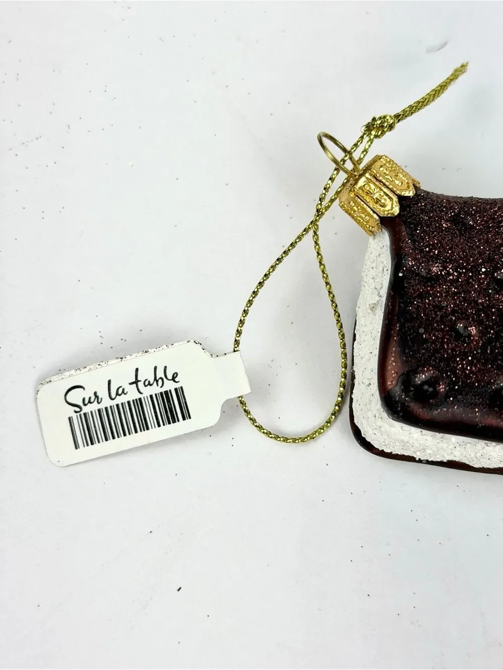 NWT Glass Christmas Ornament Ice Cream Sandwich Made in Poland for Sur La Table
